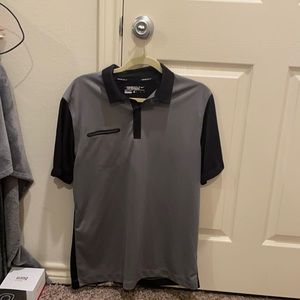Black and Grey Men’s Nike Golf Polo. M.